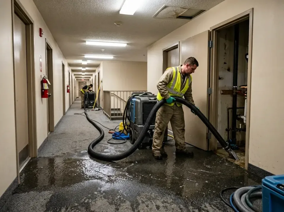 multi-unit-apartment-hallway-f-005 — frequently asked questions, Emergency Burst Pipe Water Extraction & Removal in Southave…